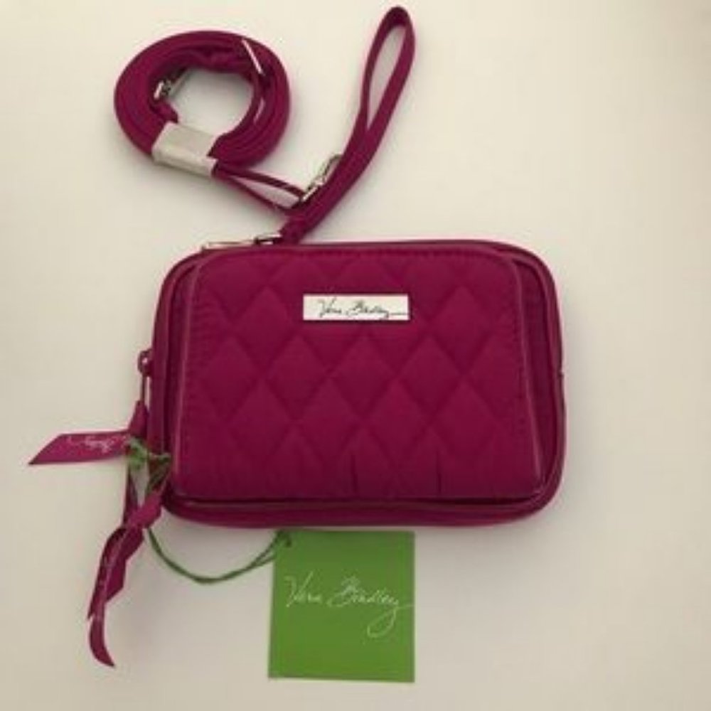 Vera Bradley On the Go Wristlet Magenta MSRP $68 NWT - Picture 11 of 11